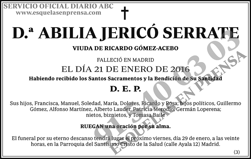 Abilia Jericó Serrate